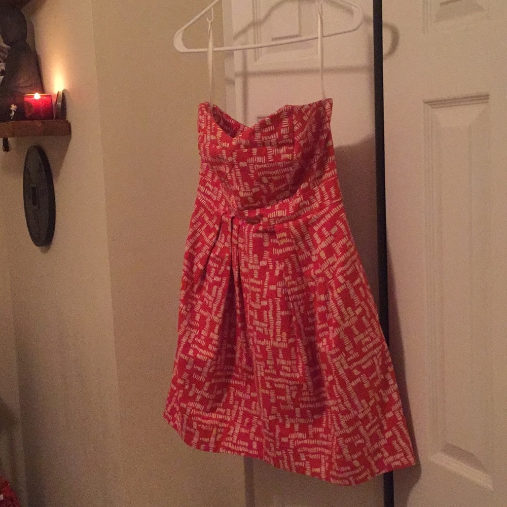 Shoshanna size 6 red & white dress